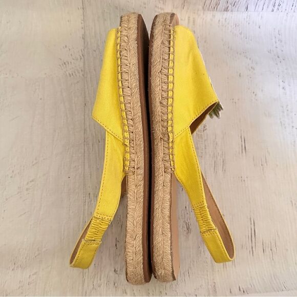 Lilly Pulitzer sling back espadrilles in watch hill yellow pineapple Sz 9 - Picture 8 of 10